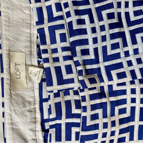 Ann Taylor Loft Blue Skirt - Picture 3 of 6